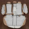 Rear seat sonata leather upholstery flipped