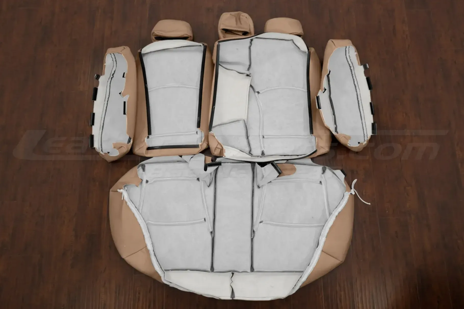 Rear seat sonata leather upholstery flipped