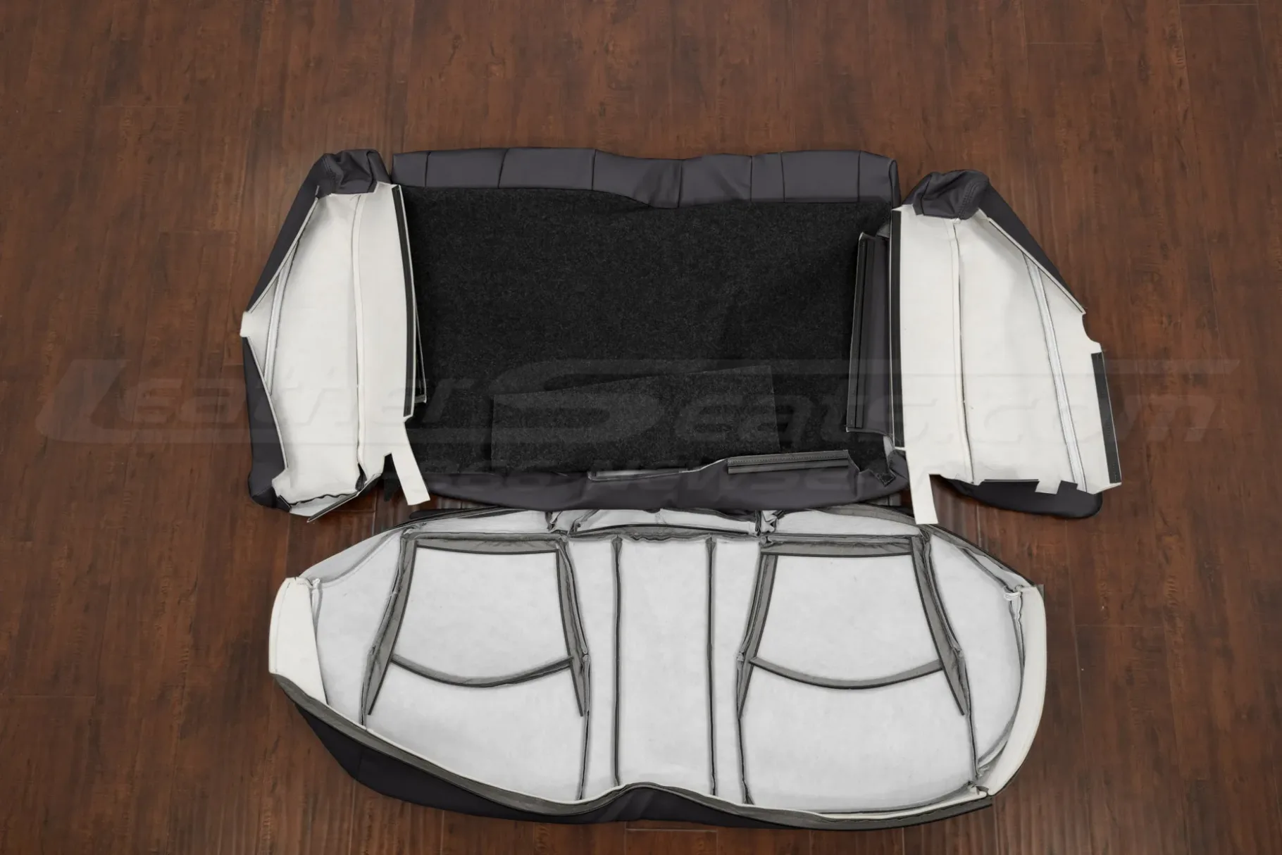 Back view of rear seat Honda Accord upholstery