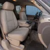 GMC Sierra front buckets with sandstone leather installed
