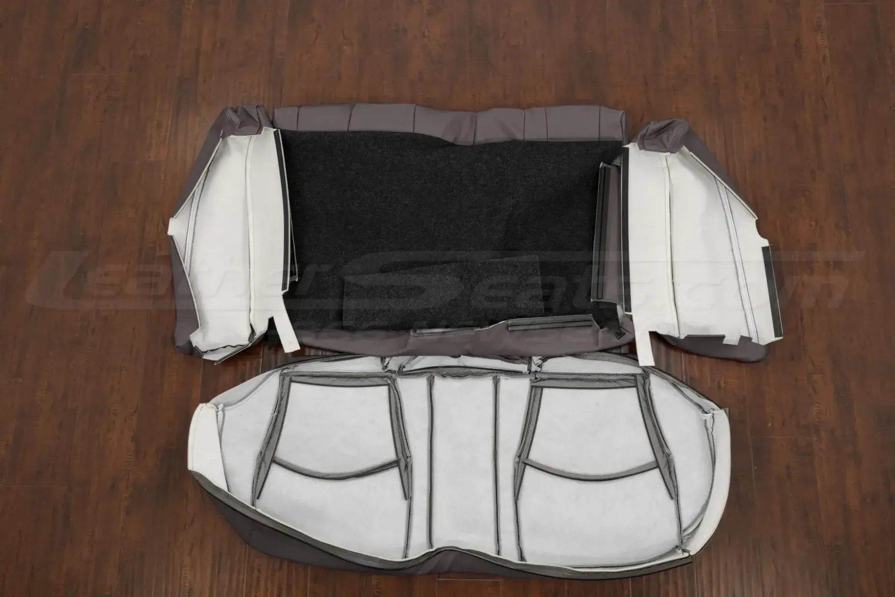Rear seat custom accord upholstery flipped
