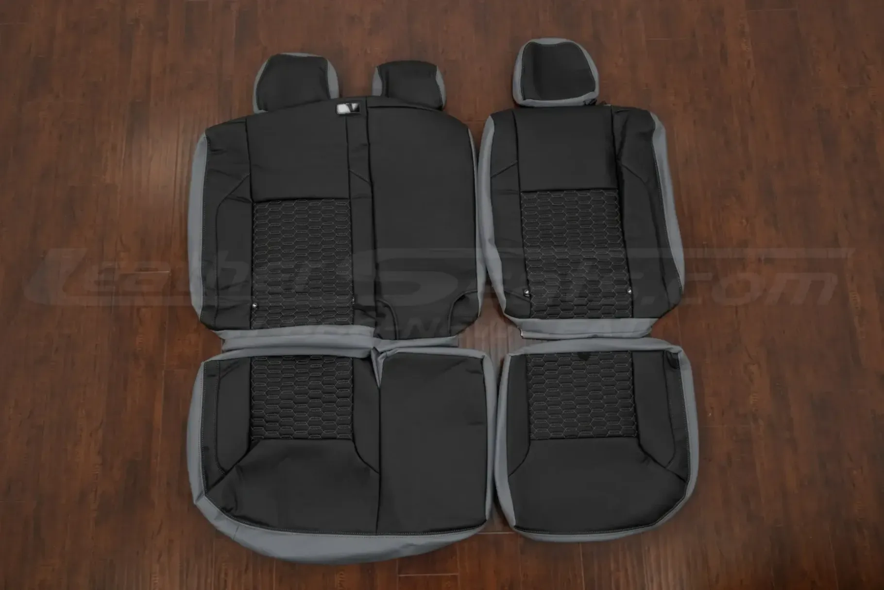Interlaced Hex quilted leather seats for toyota tacoma