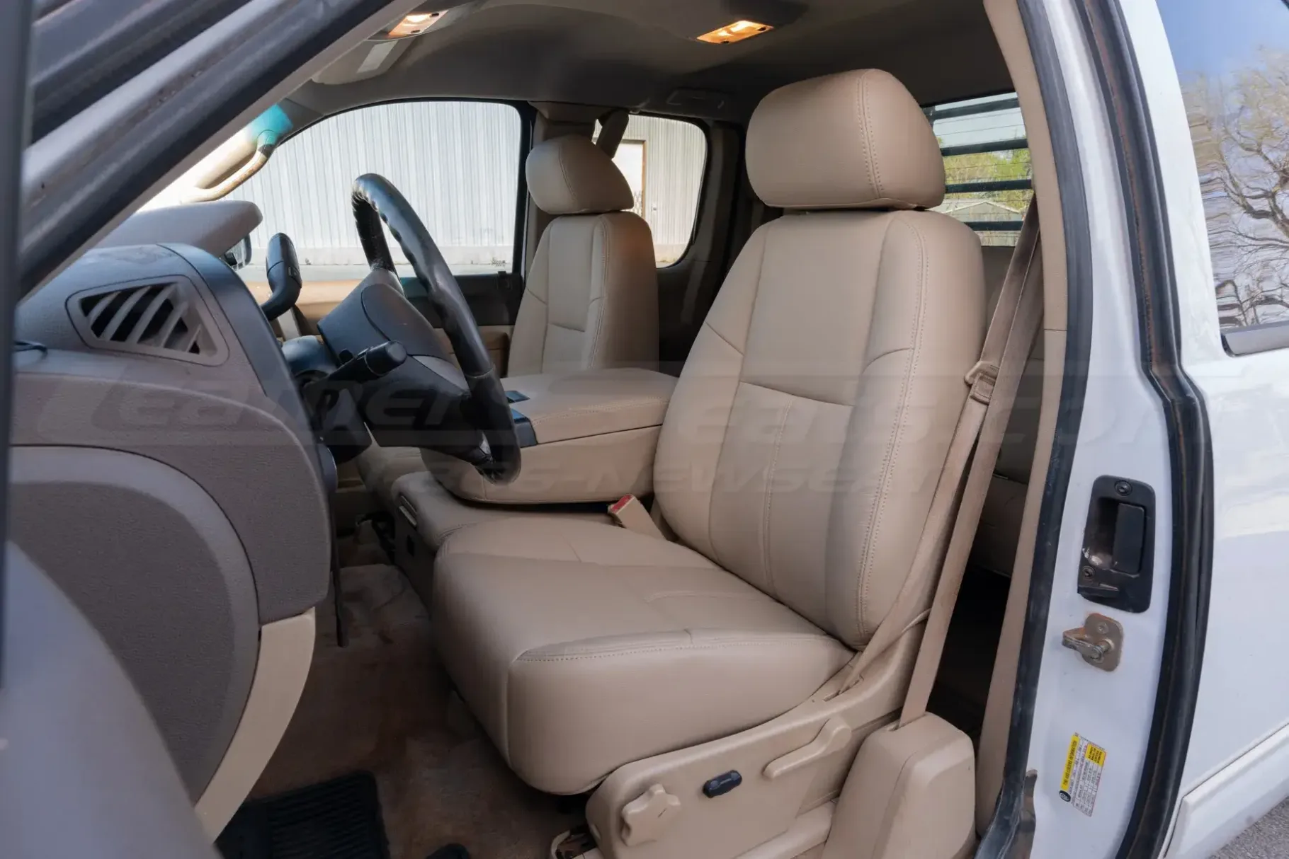Aftermarket leather seats for 2007-2013 GMC Sierra - installed