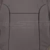 Insert section of platinum leather backrest
