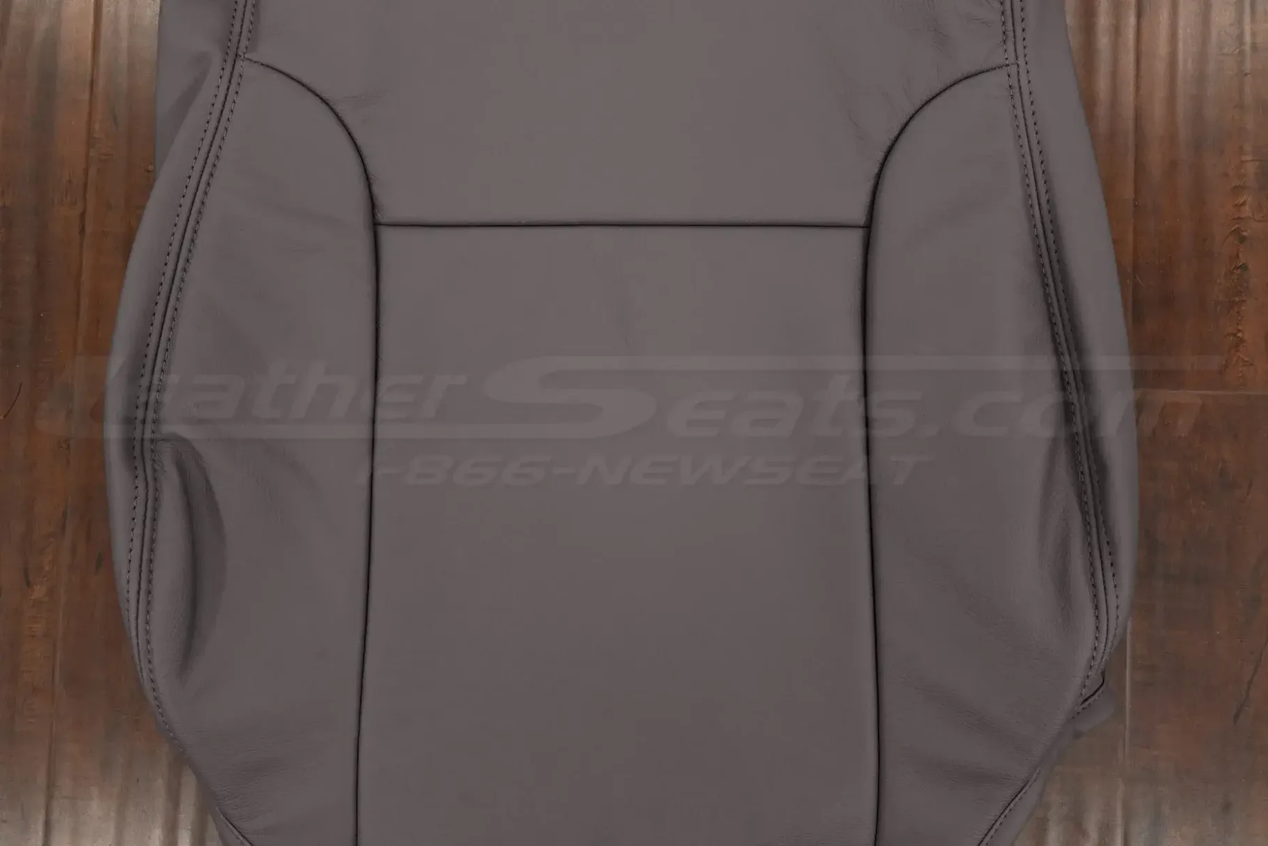Insert section of platinum leather backrest