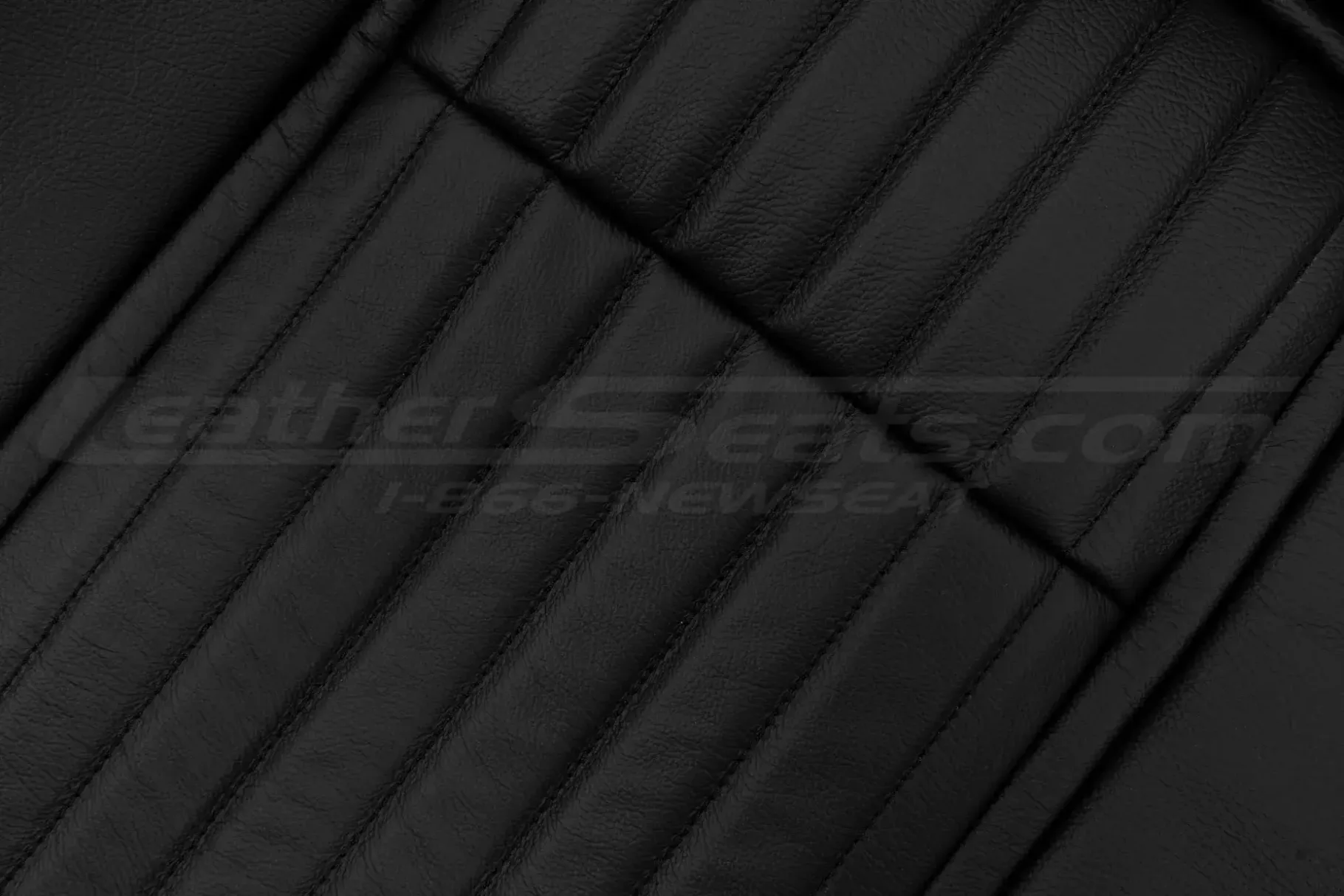 Black automotive grade leather texture