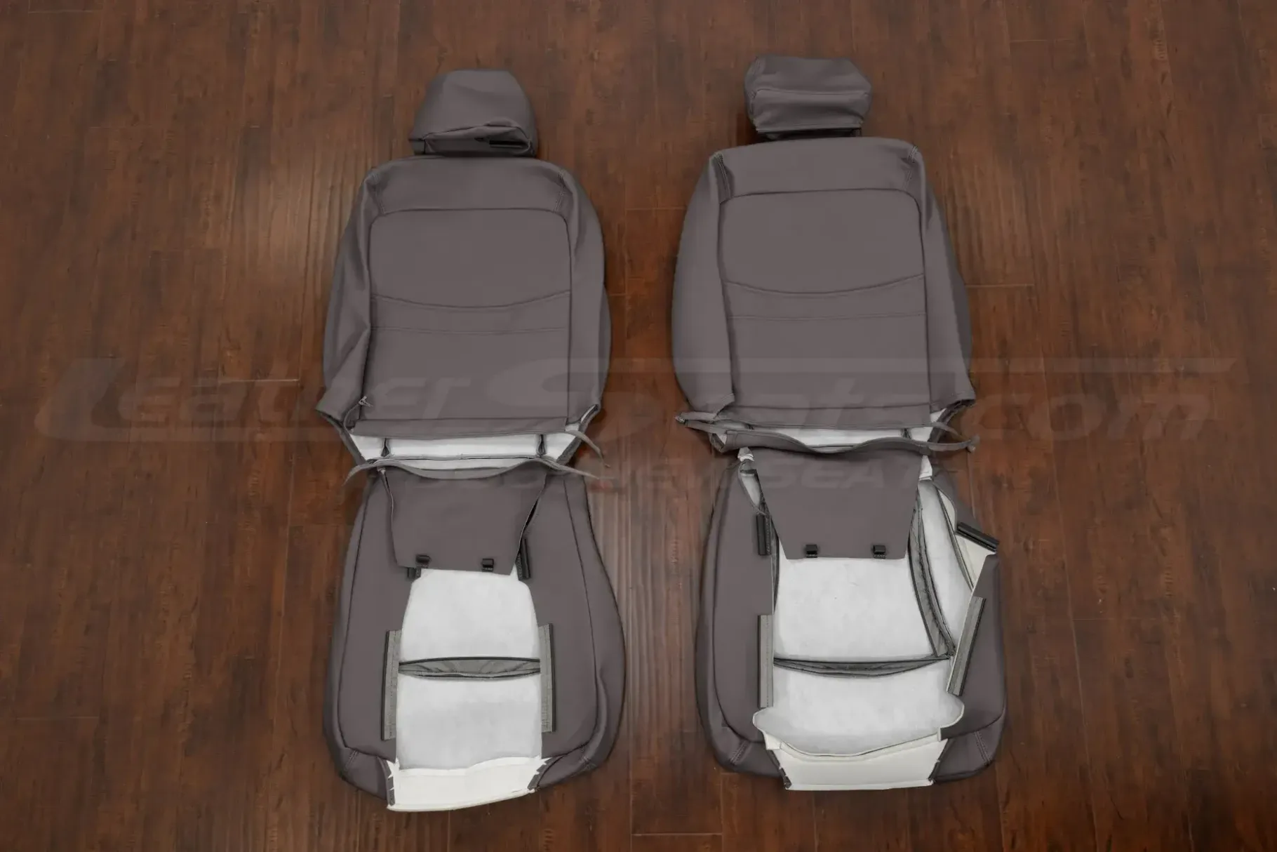 Platinum front seat upholstery flipped