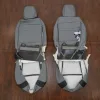 Tacoma two-tone leather seat upholstery flipped