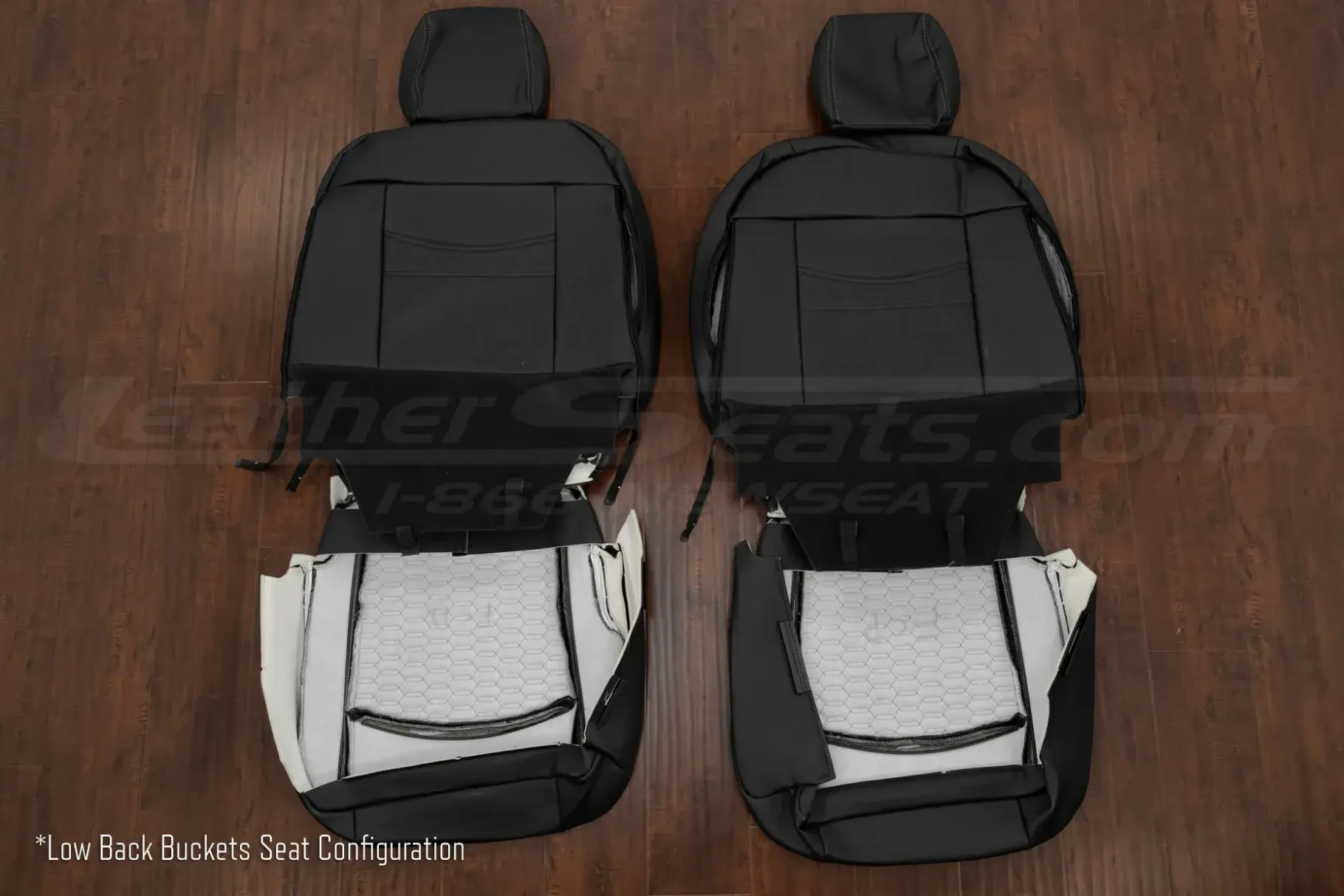 FrotALow Back Buckets front seat upholstery flipped