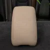 Front view of custom leather console lid cover for Lexus LX470