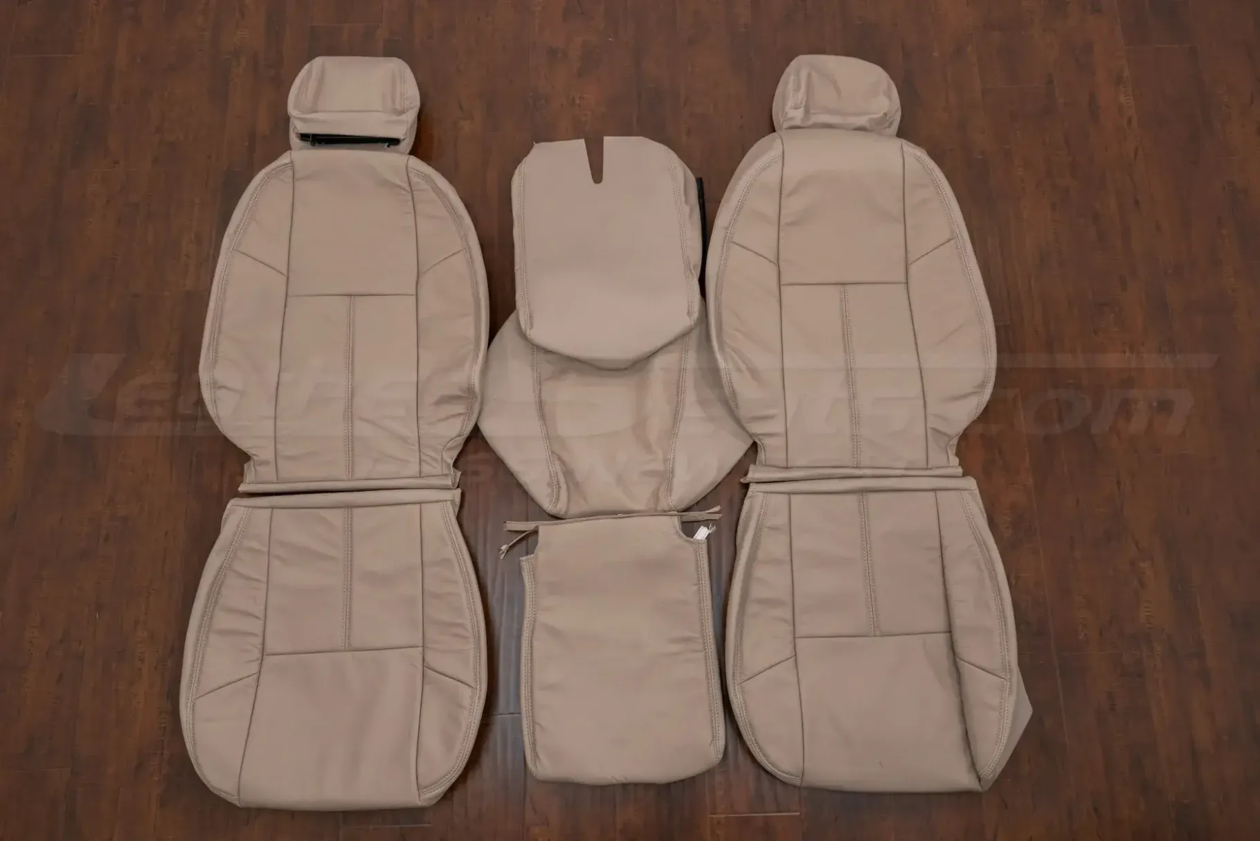2007-2013 GMC Sierra Sandstone leather seat skins - front seat upholstery