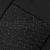 CNC Stitched Interlaced Hexagons design on leather