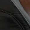 Contrasting Light Grey stitching on Black and Light grey leather