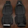 Black Mustang Fox Body replacement leather seat covers - front seat pholstery with leg extensions