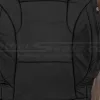Perforated Body section of leather backrest