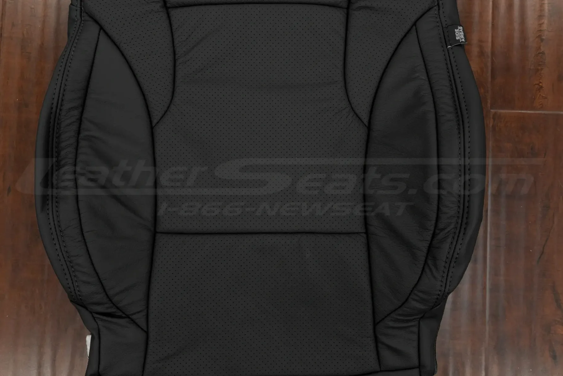 Perforated Body section of leather backrest