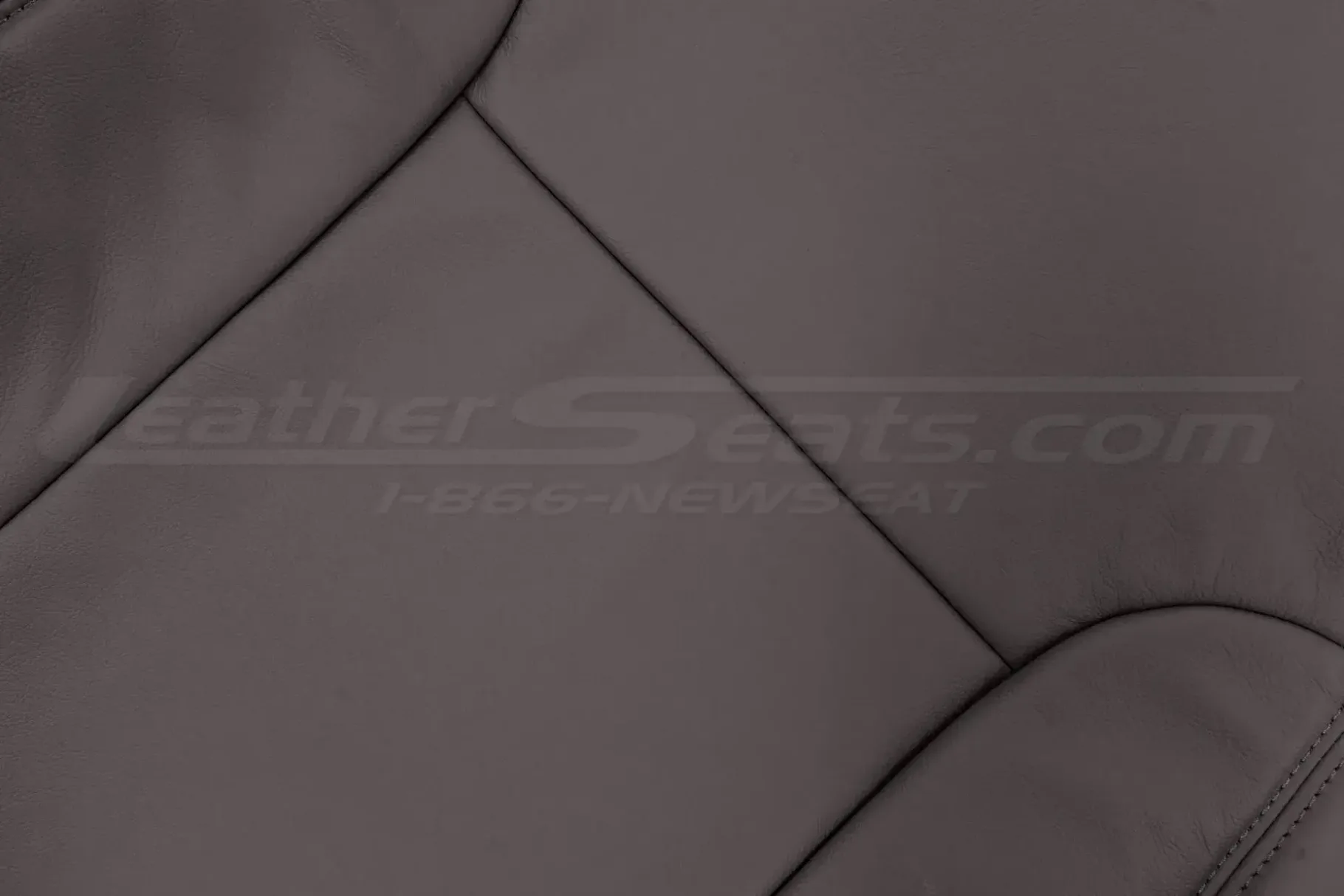 Platinum automotive grade leather texture close-up