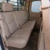 Replacement rear seat leather covers for GMC Sierra installed