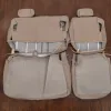 Rear seat 60/40 bench leather upholstery flipped