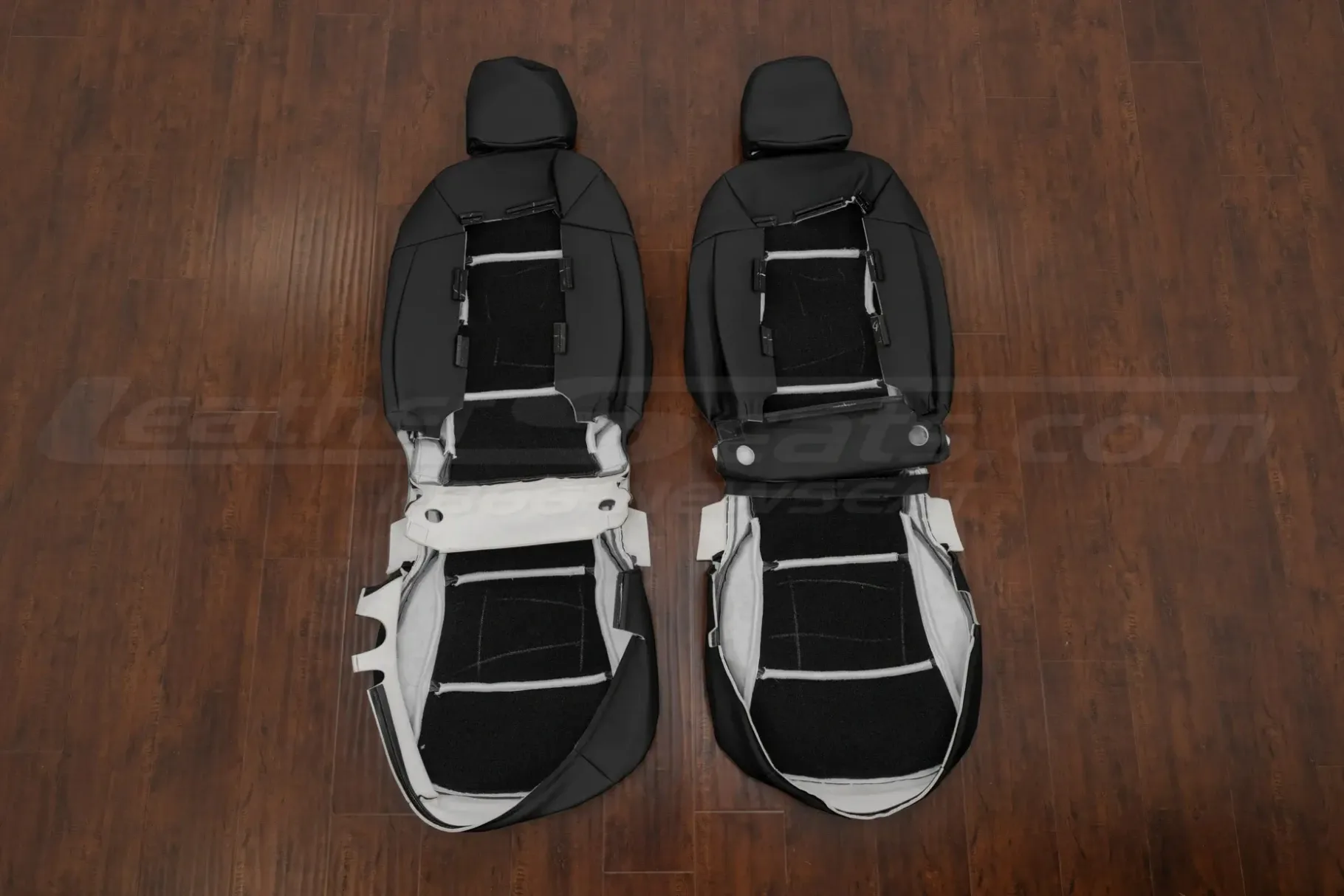 Front seat Sonata upholstery flipped with reticulated backing foam