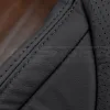 Lapis double-stithing on matching lapis leather