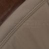 Shale stitching on matching shale leather