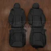 Subaru Forester black leather seat covers - Front seat replacement upholstery