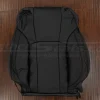 Black leather backrest upholstery for Subaru Forester