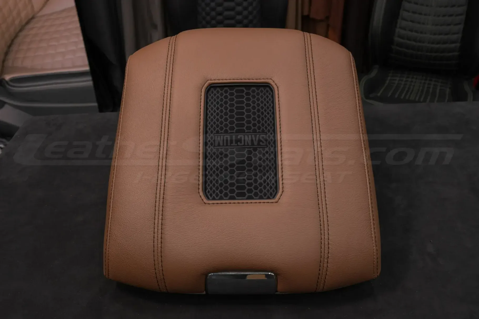 Dodge Ram Classic Leather Wrapped Wireless Charging Center Console Lid