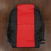 Two-Tone Black and Bright Red perforated leater backrest upholstery