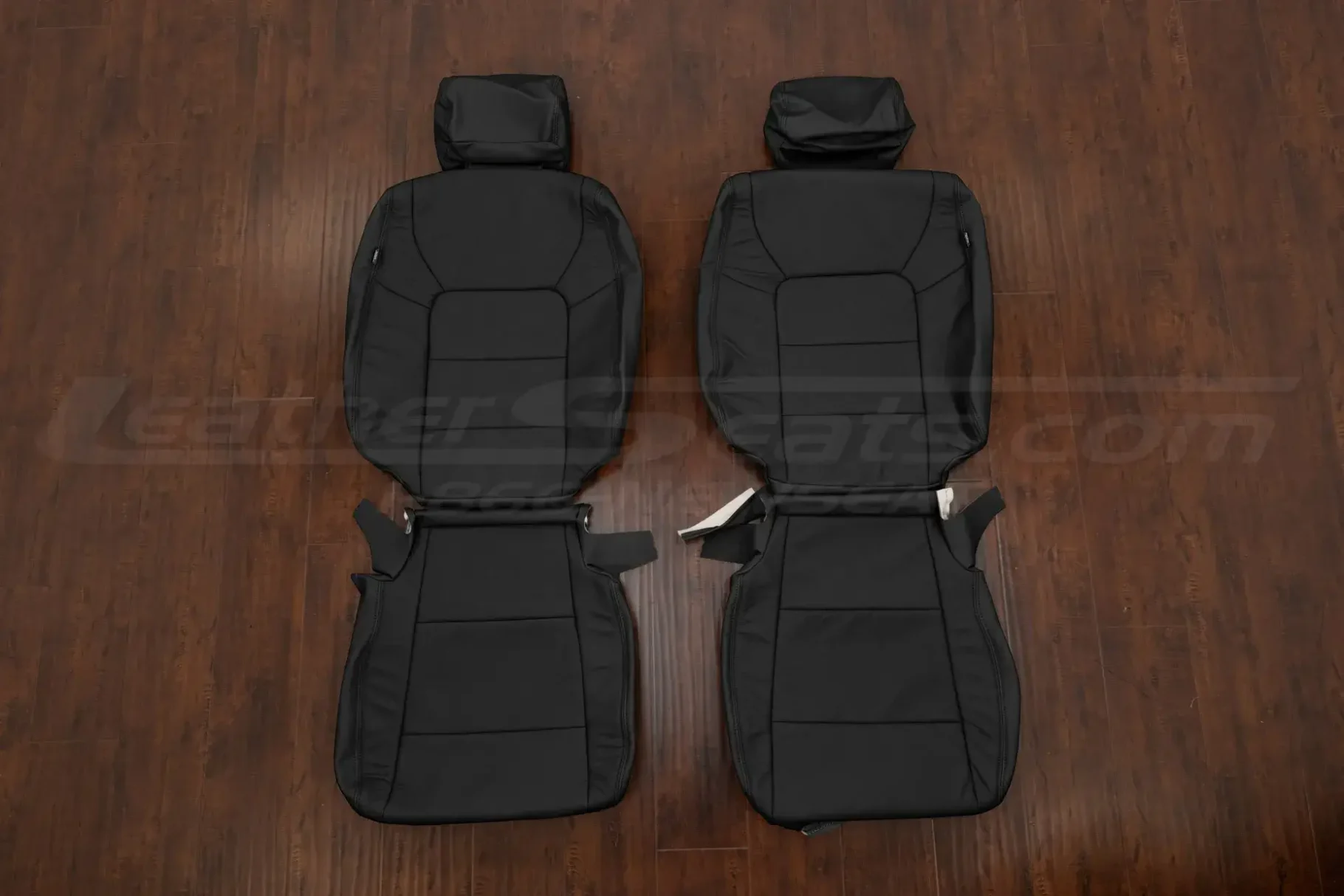 Honda Pilot Black Leather Seat Covers - Front seat replacement upholstery