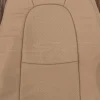 Perforated Body section of leather backrest upholstery