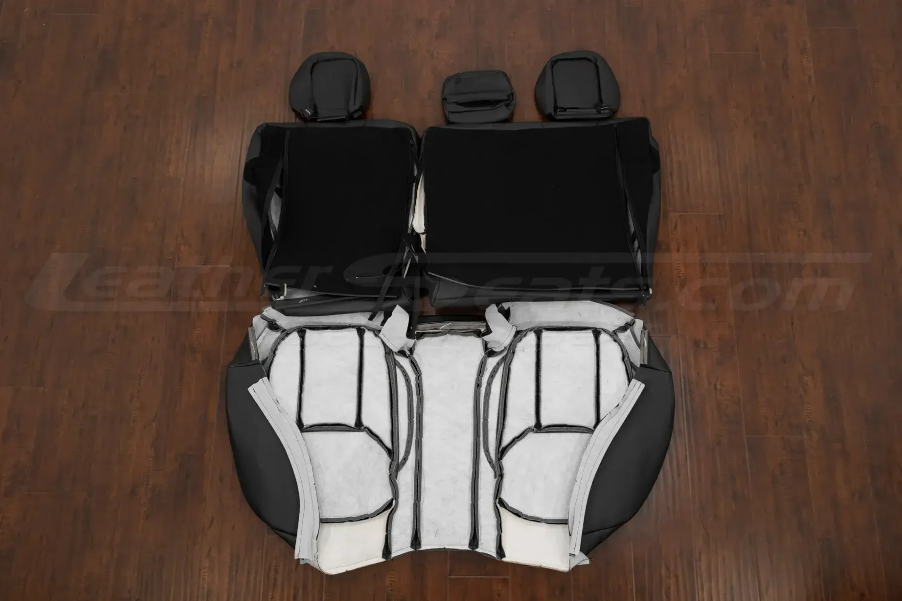 Rear seat leather upholstery flipped - Subaru Upholstery