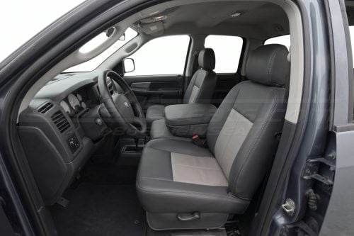 2002-2005 Dodge Ram with custom Dark Graphite and Puddy leather seats - featured