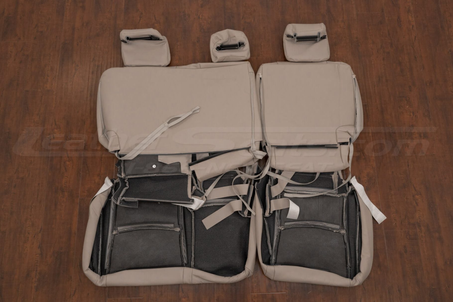 Aftermarket Lexus GX470 middle row upholstery flipped