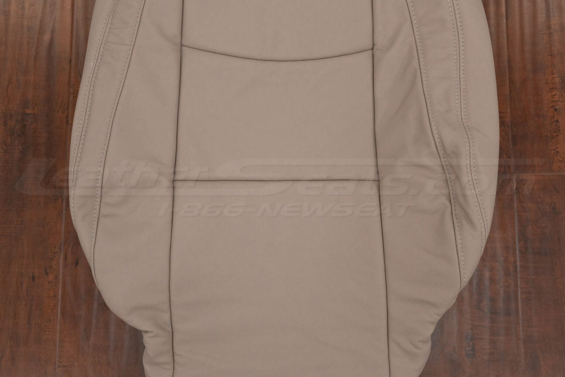 Insert section of backrest leather upholstery
