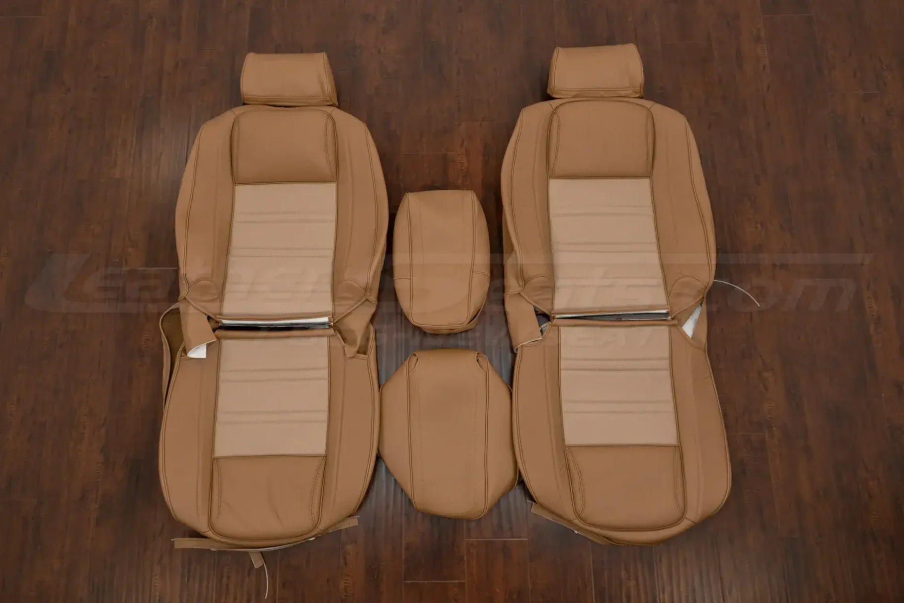 1985-1991 Jeep Grand Wagoneer custom leather seat uphlstery kit - Camel/Bisque