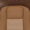 Upper backrest section of backrest upholstery