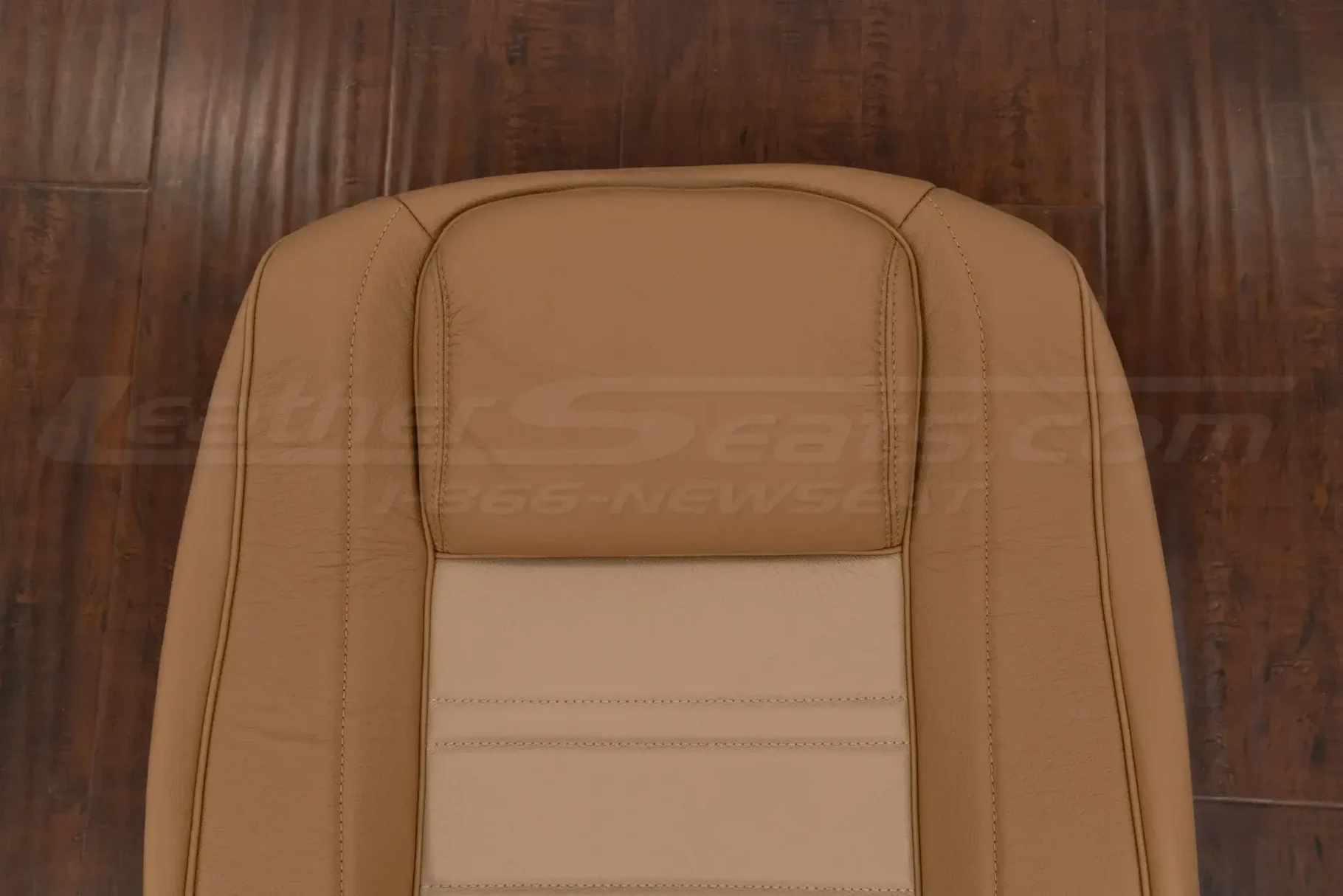 Upper backrest section of backrest upholstery