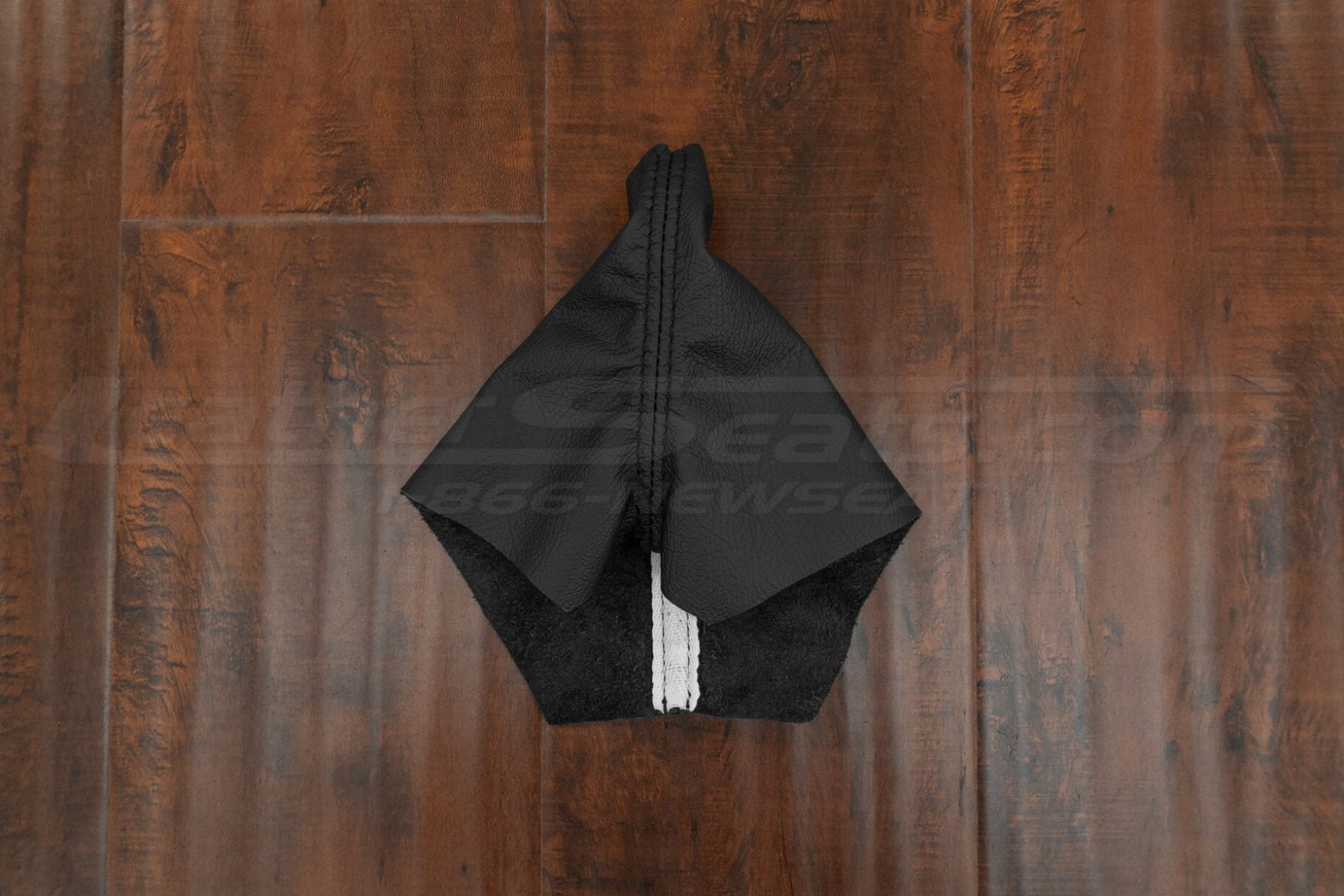 Aftermarket replacement leather shift boot cover in black
