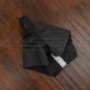 Side flat lay of black leather shift boot cover