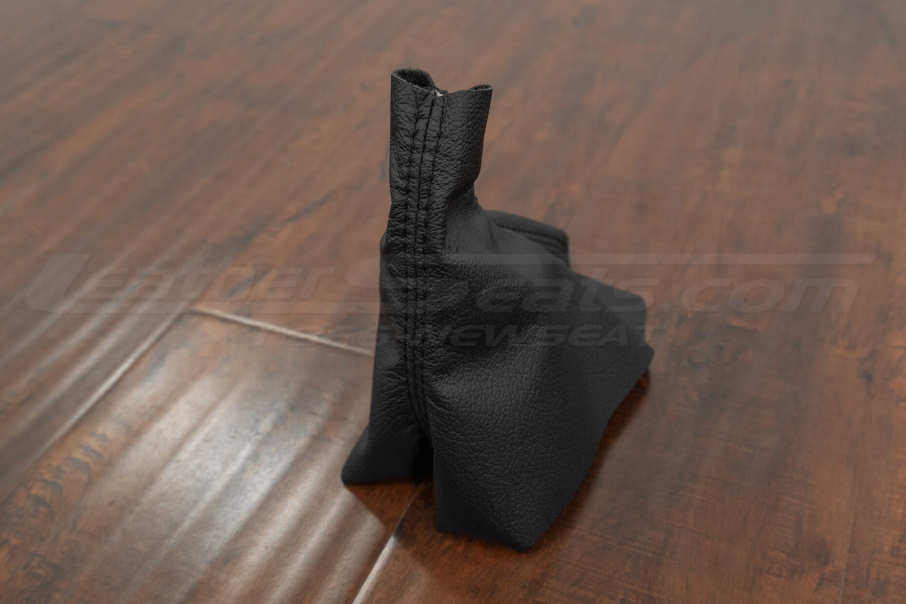 Black leather shift boot upholstery for ford mustang