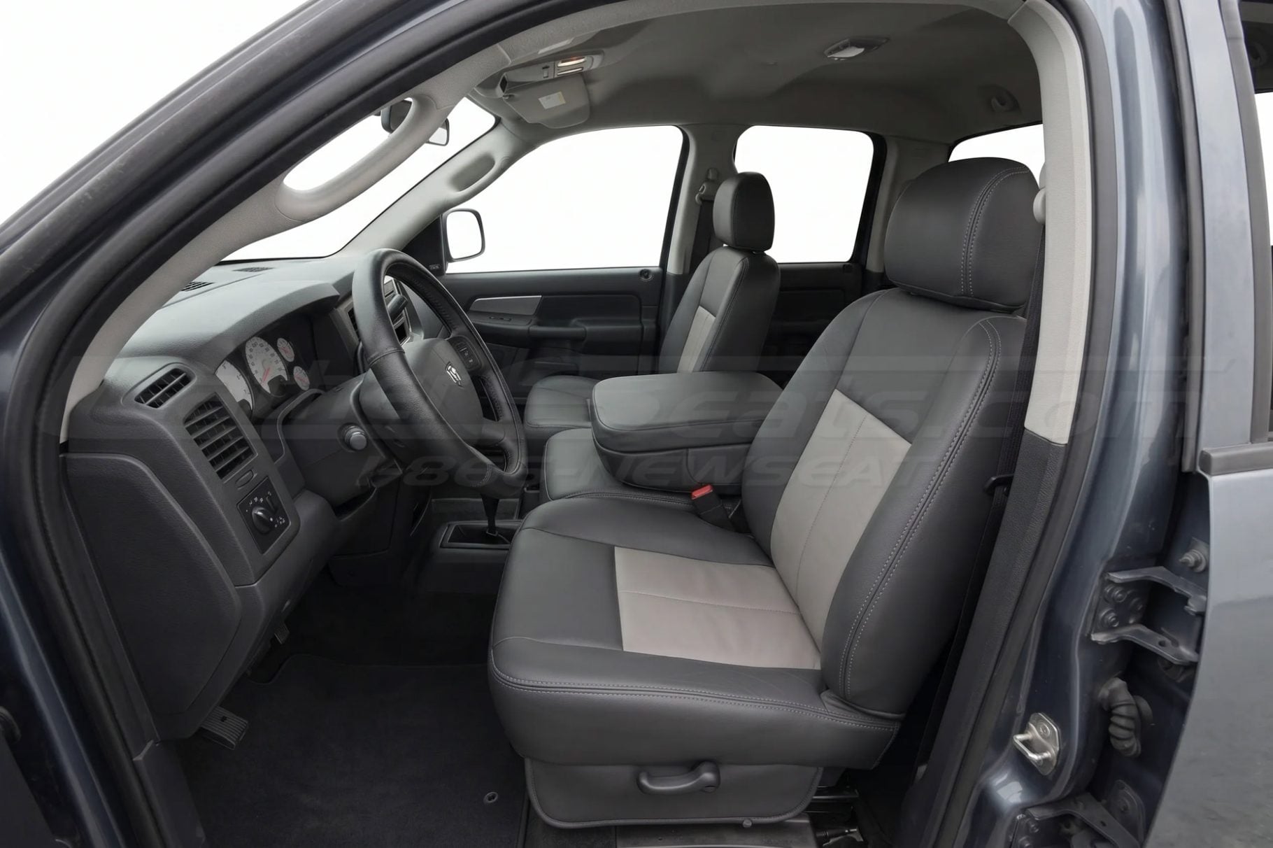 Installed aftermarket leather seats on Dodge Ram