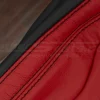 Black stitching on red leather - chevy camaro backrest close-p
