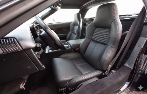 Chevy C4 Corvette Aftermarket leather seats - Black seat installed