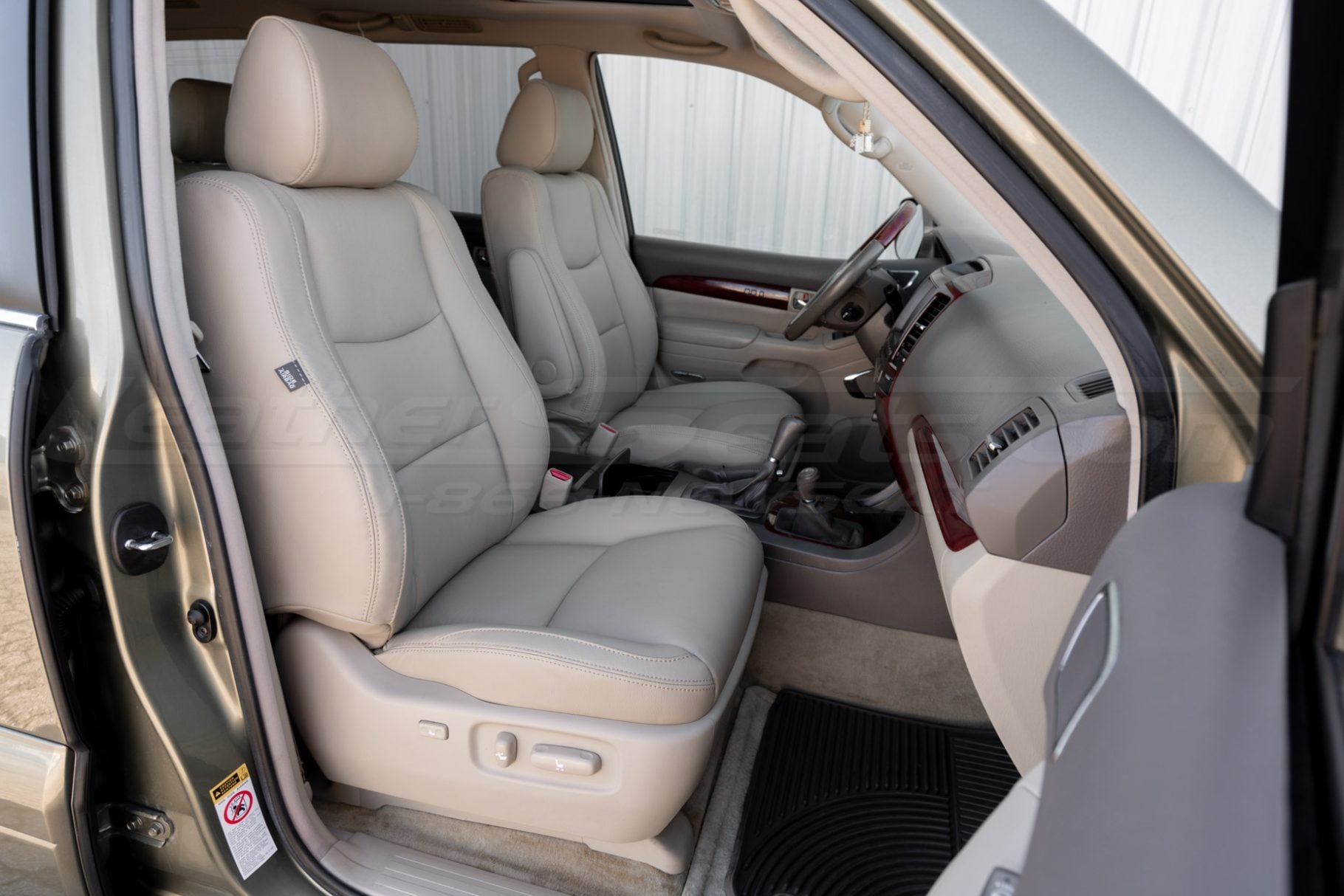 Lexus GX470 leather seats installed - Front seat from passenger side
