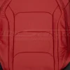 Perforated section of backrest upholstery
