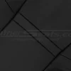 Black leather texture close-up for Scion XB