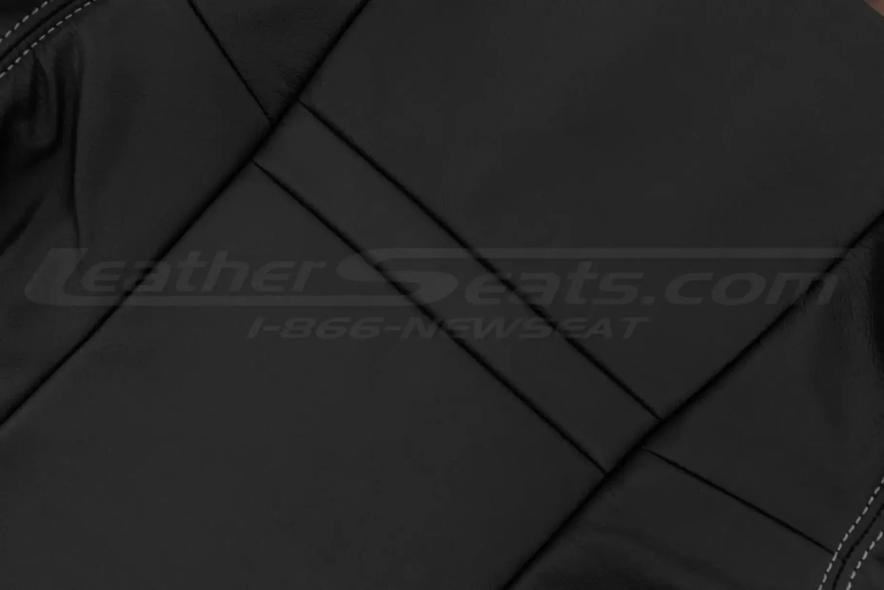 Black leather texture close-up for Scion XB