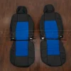 Chevrolet Trailblazer replacement leather seat covers in black/black suede - Front seat upholstery